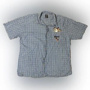 Vintage Warner Bros Looney Tunes Embroidered Plaid Shirt